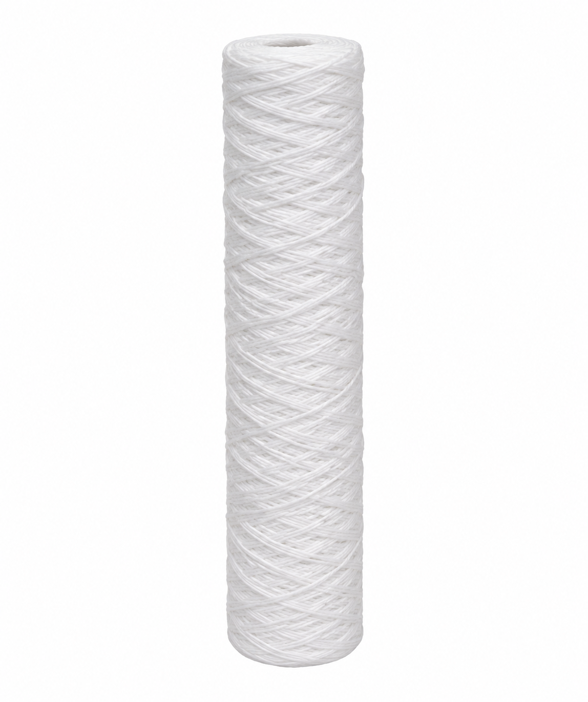Hydrana polypropylene string-wound whole house sediment filter cartridge - white replacement cartridge for standard and Big Blue housings