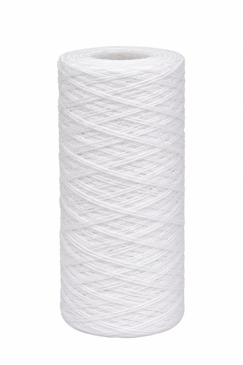 Hydrana 10 inch by 4.5 inch Big Blue string-wound sediment filter cartridge for whole house well water